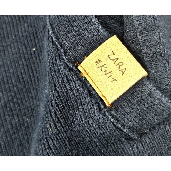 Zara Boys Blue Zip Up Knit Jacket Size 6 - Picture 5 of 5
